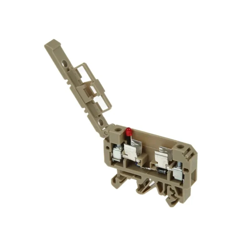 RS PRO Rail Mount Fuse Holder for 5 x 25 mm Fuses, 24V, Screw Terminal, DIN 35 mm Rail 501-871
