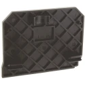RS PRO End Plate for Use with Fused Terminal Block Polyamide Black 1.5 mm Width 501-865