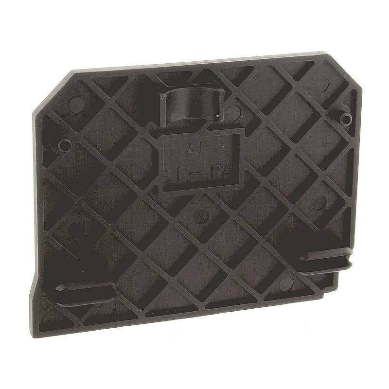 RS PRO End Plate for Use with Fused Terminal Block Polyamide Black 1.5 mm Width 501-865