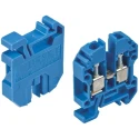 RS PRO Blue DIN Rail Terminal Block 0.2mm² to 4 mm², 500V, 40A, Pitch 6mm 501-831