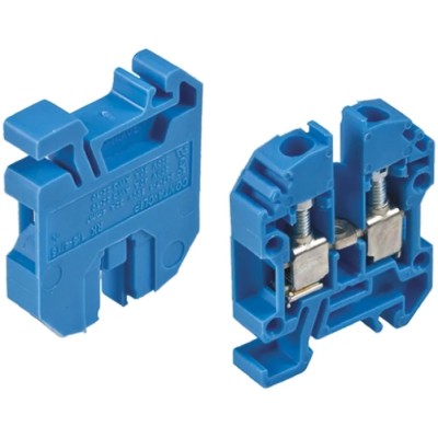 RS PRO Blue DIN Rail Terminal Block 0.2mm² to 4 mm², 500V, 40A, Pitch 6mm 501-831