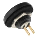 APEM IF Series Momentary Push Button Switch, Panel Mount, 14.9 mm Cutout, SPST, IP67, Black IFS3Z1AD200