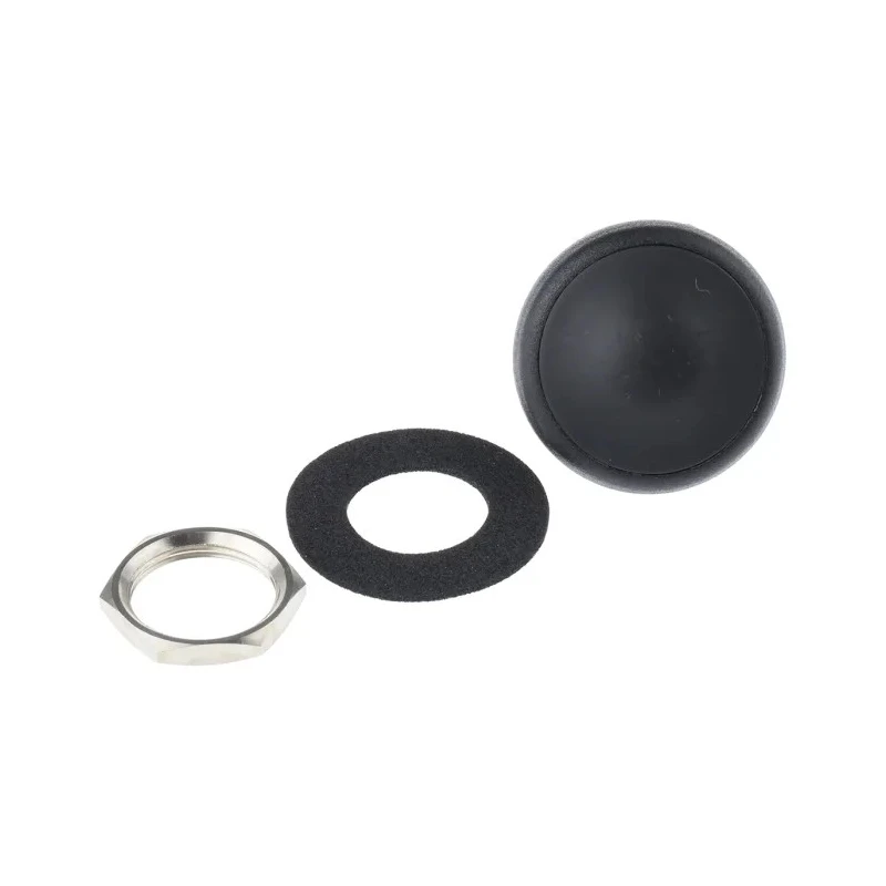 APEM IF Series Momentary Push Button Switch, Panel Mount, 14.9 mm Cutout, SPST, IP67, Black IFS3Z1AD200