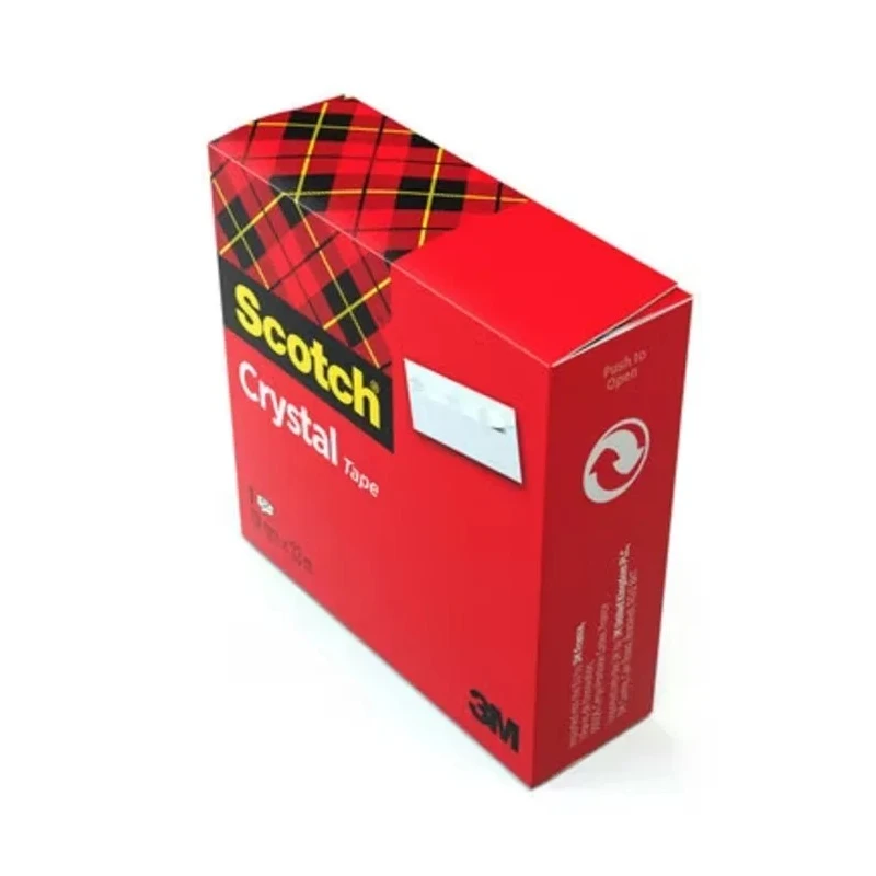 3M Office Clear Scotch Crystal Office Tape 19mm Width x 33m Length CRYSTAL