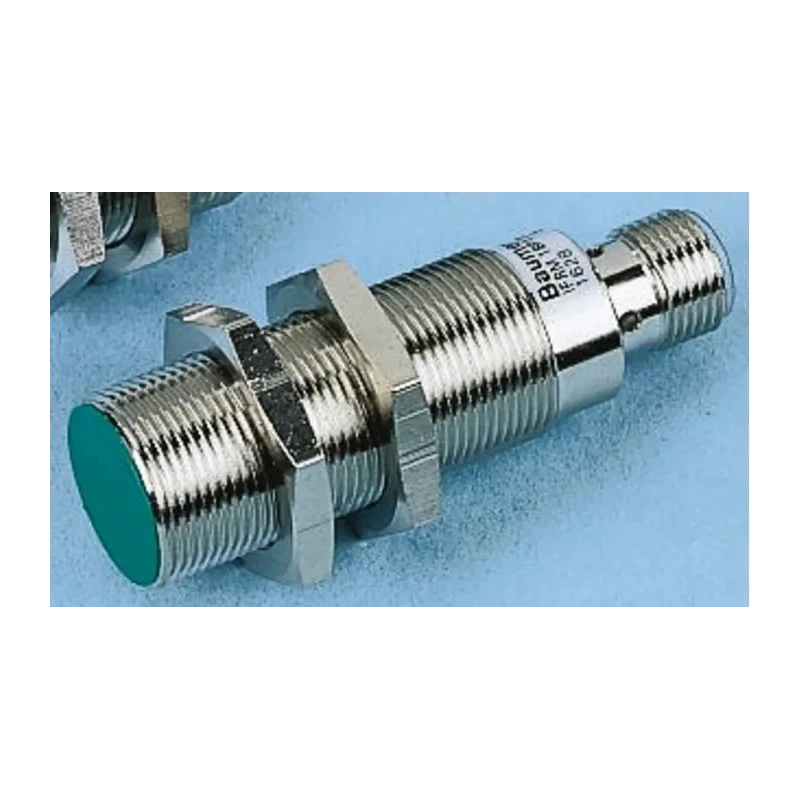 Baumer Threaded Barrel Inductive Proximity Sensor M18 x 1 Flush Mount PNP Output 8 mm Detection 30V dc IFRM 18P17A3/S14L
