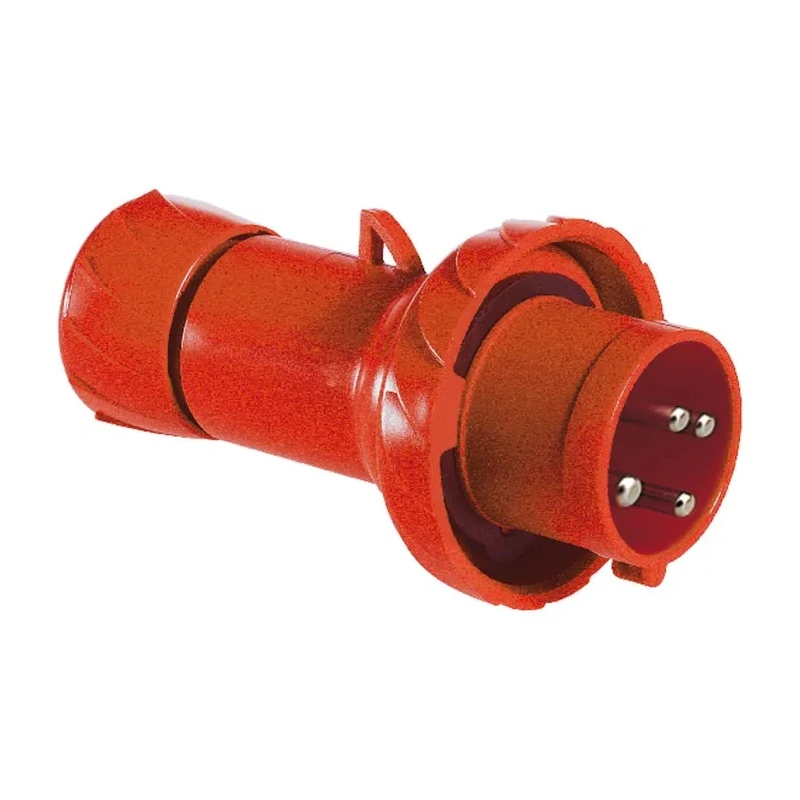 Schneider Electric Mureva IP67 Red Cable Mount 3P+PE Straight Industrial Power Connector 16A 415V 