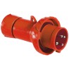 Schneider Electric Mureva IP67 Red Cable Mount 3P+PE Straight Industrial Power Connector 16A 415V