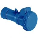 Schneider Electric Industrial Power Connector 16A 230V Cable Mount IP67 Blue, 2P+PE Pratika 