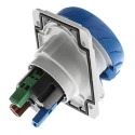 Schneider Electric Panel Mount Industrial Power Connector 16A 230V IP67 Blue PratiKa 
