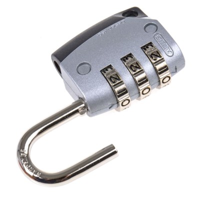 ABUS Zinc Steel Combination Padlock Weatherproof 4.5mm Shackle Diameter 31mm Body 498-6330