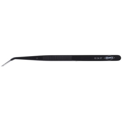 Knipex Steel Serrated Tweezer 155mm Precision Angled 45° Handle Anti-Magnetic Anti-Acid IEC 60900 92 34 37