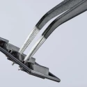 Knipex Steel Serrated Tweezer 155mm Precision Angled 45° Handle Anti-Magnetic Anti-Acid IEC 60900 92 34 37