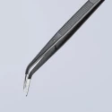 Knipex Steel Serrated Tweezer 155mm Precision Angled 45° Handle Anti-Magnetic Anti-Acid IEC 60900 92 34 37