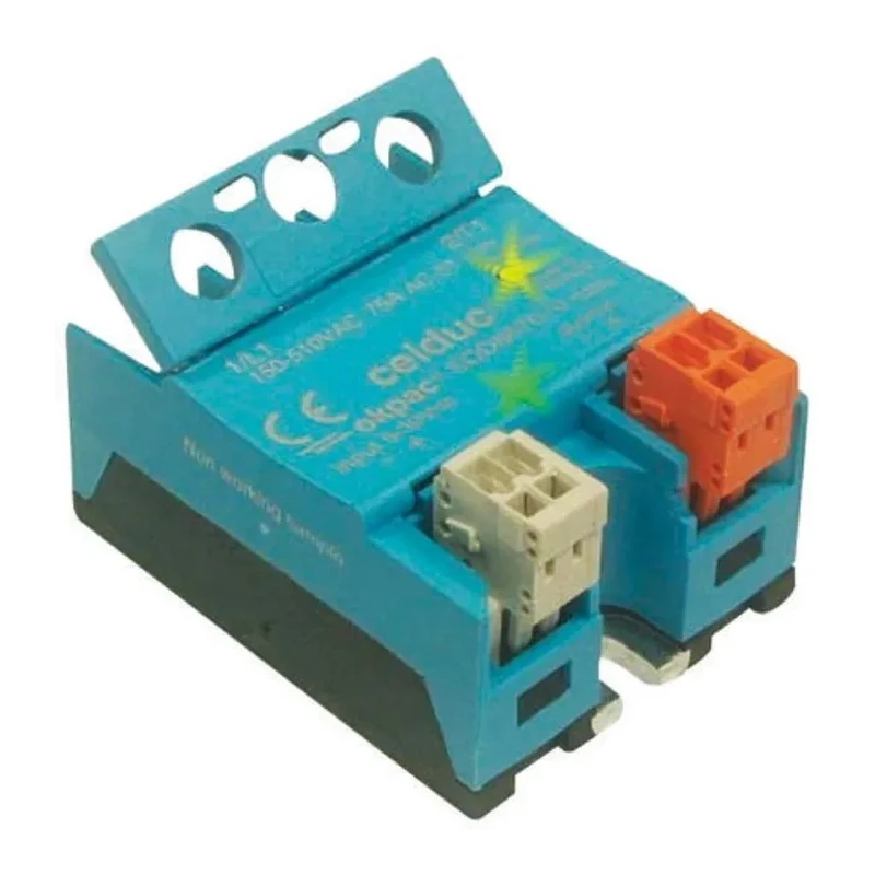 Celduc Solid State Relay 50 A Load, 275 V Load, 30 V Control, DIN Rail Mount SOD845180