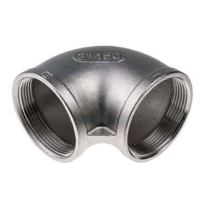 RS PRO Stainless Steel Pipe Fitting 90° Circular Elbow Female G Threaded 2 in x Female G Threaded 2 in 499-3108