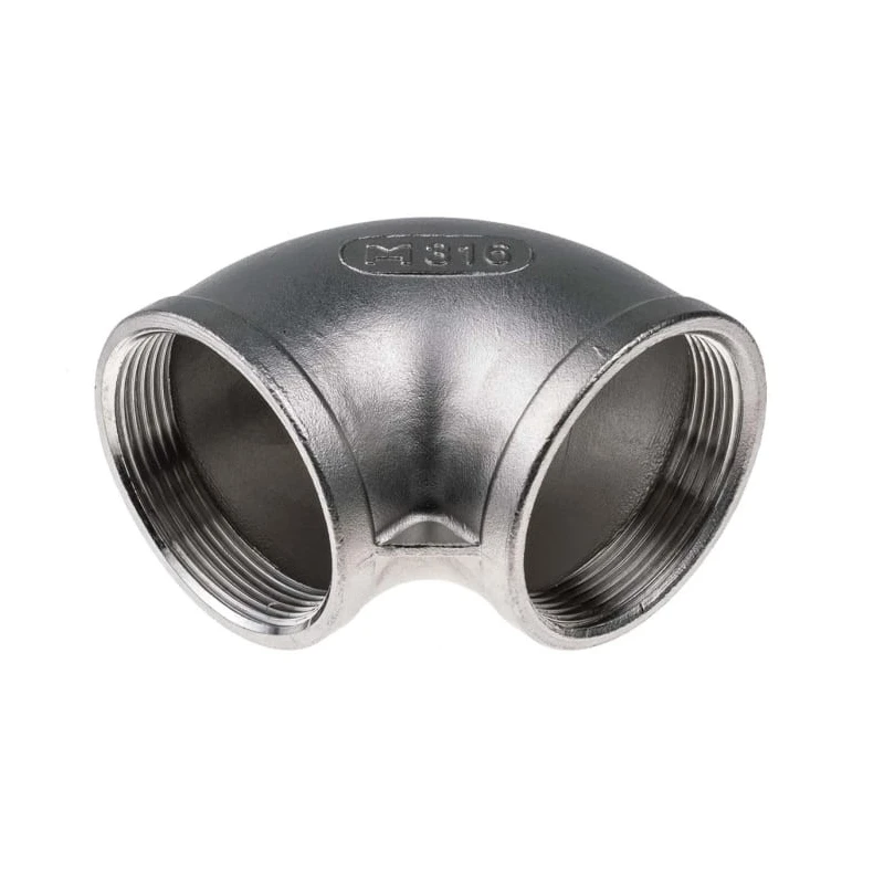 RS PRO Stainless Steel Pipe Fitting 90° Circular Elbow Female G Threaded 2 in x Female G Threaded 2 in 499-3108