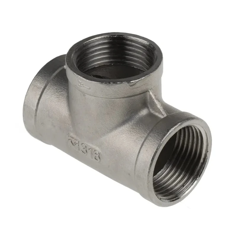 Macreadys RS PRO Stainless Steel Pipe Fitting, Circular Tee, Female G Threaded 1 in x 1 in x 1 in 499-3007