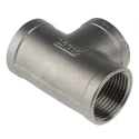 Macreadys RS PRO Stainless Steel Pipe Fitting, Circular Tee, Female G Threaded 1 in x 1 in x 1 in 499-3007