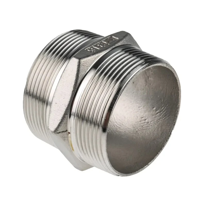 RS PRO Stainless Steel Pipe Fitting Straight Hexagon Nipple Male Threaded 2 in x Male Threaded 2 in 499-3192