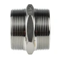 RS PRO Stainless Steel Pipe Fitting Straight Hexagon Nipple Male Threaded 2 in x Male Threaded 2 in 499-3192