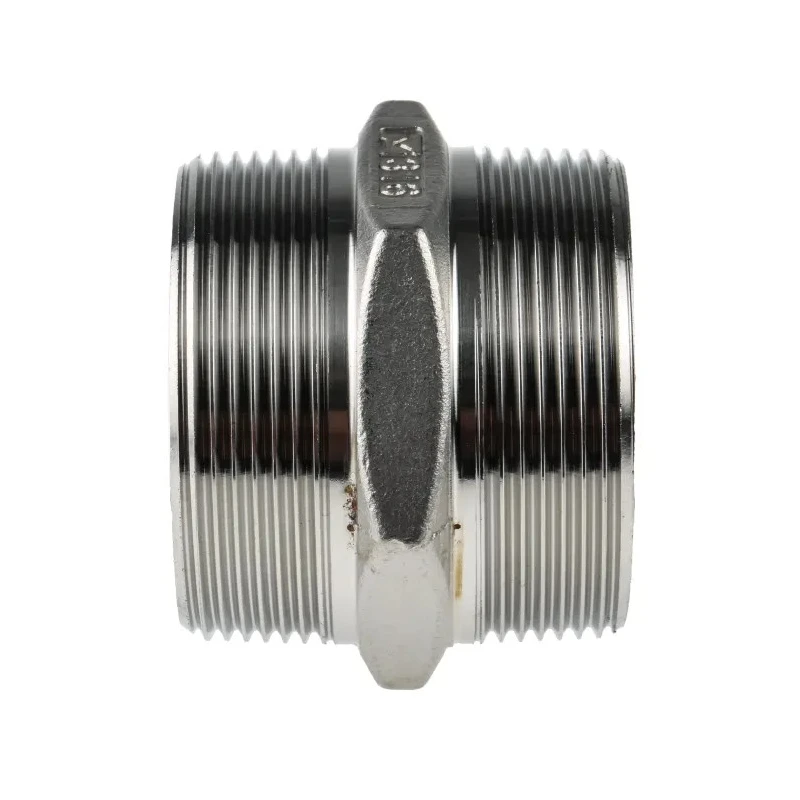 RS PRO Stainless Steel Pipe Fitting Straight Hexagon Nipple Male Threaded 2 in x Male Threaded 2 in 499-3192