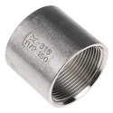 RS PRO Stainless Steel Pipe Fitting Straight Socket Female G Threaded 1-1/2 in x Female G Threaded 1-1/2 in 499-3142