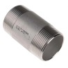 RS PRO Stainless Steel Pipe Fitting Straight Circular Nipple Male Threaded 1-1/2 in x Male Threaded 1-1/2 in 499-3287