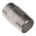 RS PRO Stainless Steel Pipe Fitting Straight Circular Nipple Male Threaded 1-1/2 in x Male Threaded 1-1/2 in 499-3287
