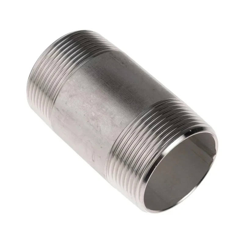 RS PRO Stainless Steel Pipe Fitting Straight Circular Nipple Male Threaded 1-1/2 in x Male Threaded 1-1/2 in 499-3287