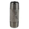 RS PRO Stainless Steel Pipe Fitting Straight Circular Nipple Male Threaded 1/2 in x Male Threaded 1/2 in 499-3243