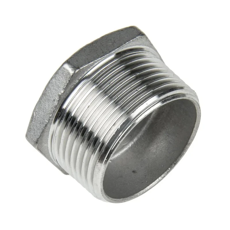 RS PRO Stainless Steel Pipe Fitting Straight Hexagon Bush Male R Threaded 1-1/4 in x Female G Threaded 1/2 in 499-3552