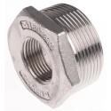RS PRO Stainless Steel Pipe Fitting Straight Hexagon Bush Male R Threaded 1-1/2 in x Female G Threaded 3/4 in 499-3603