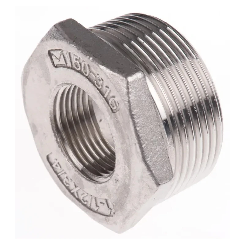 RS PRO Stainless Steel Pipe Fitting Straight Hexagon Bush Male R Threaded 1-1/2 in x Female G Threaded 3/4 in 499-3603