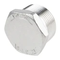 RS PRO Stainless Steel Pipe Fitting Straight Hexagon Plug Male Threaded 1-1/4 in 499-3647