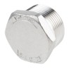 RS PRO Stainless Steel Pipe Fitting Straight Hexagon Plug Male Threaded 1-1/4 in 499-3647