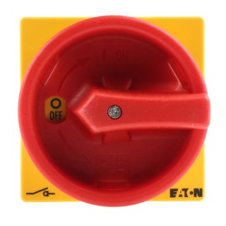 Eaton 3-Pole Rear Isolator Switch IP65, 20A, 5.5 kW, Red Handle, T0-2 Series