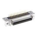 3M SCSI Connector 50 Way Female Right Angle Through Hole 2.54 mm Pitch Solder Termination 10250-5212PL