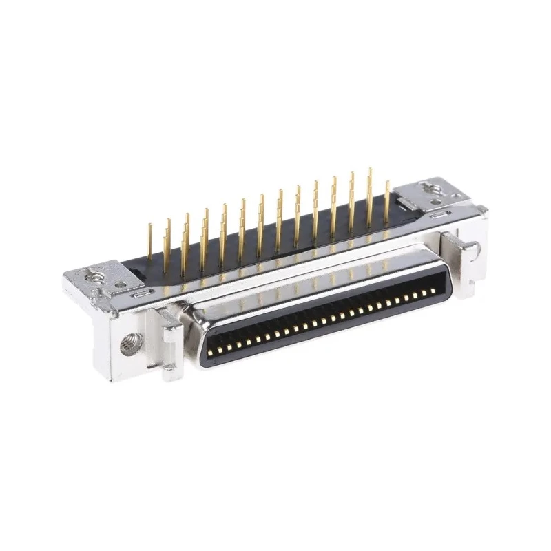 3M SCSI Connector 50 Way Female Right Angle Through Hole 2.54 mm Pitch Solder Termination 10250-5212PL