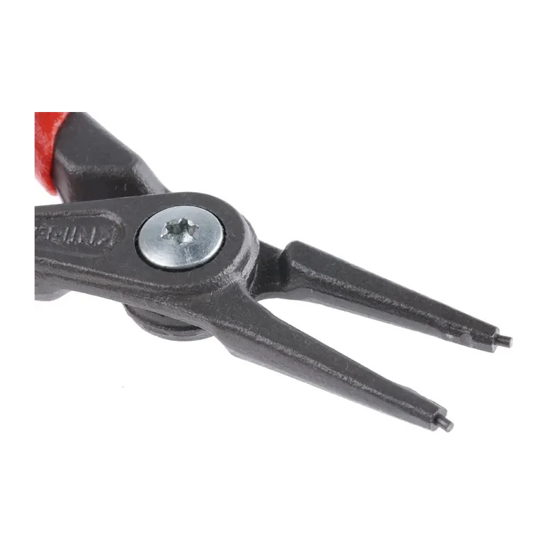 Knipex Precision 1-Piece Circlip Plier, 140mm Overall Length, Straight Jaw, Plastic Coated Handle 49 11 A1