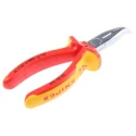 Knipex Long Nose Plier Radio Type Insulated Comfort Grip 160mm Overall Length, 50mm Jaw, VDE 1000V Approved 25 26 160
