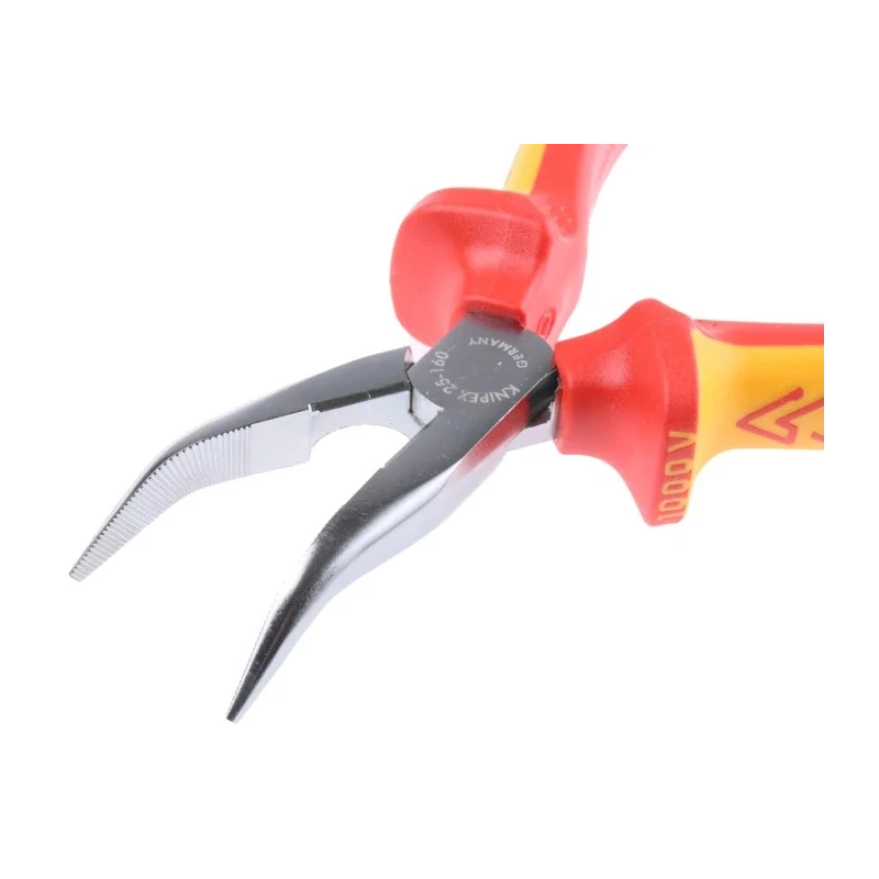 Knipex Long Nose Plier Radio Type Insulated Comfort Grip 160mm Overall Length, 50mm Jaw, VDE 1000V Approved 25 26 160
