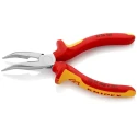 Knipex Long Nose Plier Radio Type Insulated Comfort Grip 160mm Overall Length, 50mm Jaw, VDE 1000V Approved 25 26 160