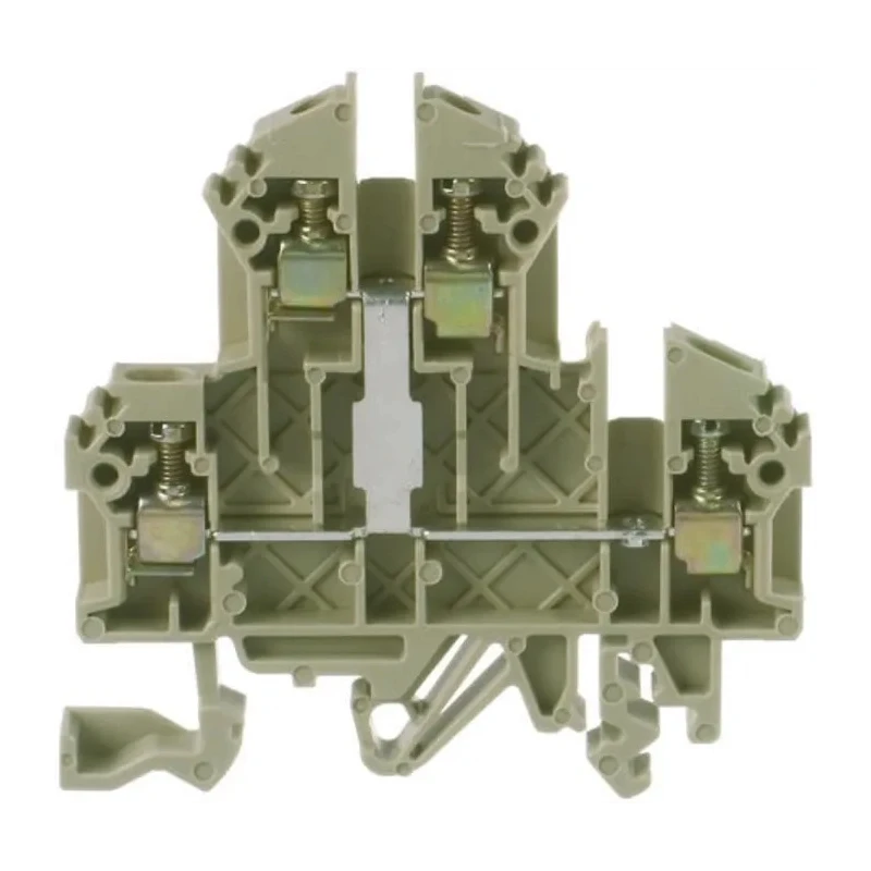RS PRO DIN Rail Terminal Block Brown, 0.2mm² to 2.5mm² Cable CSA, 2-Level, Screw Termination, 24A, 500V 501-994