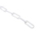RS PRO White and Red Polypropylene Safety Barrier Chain 8mm Diameter 25m Length 503-679