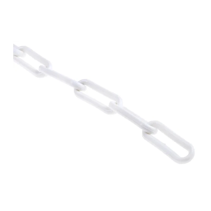 RS PRO White and Red Polypropylene Safety Barrier Chain 8mm Diameter 25m Length 503-679