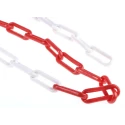 RS PRO White and Red Polypropylene Safety Barrier Chain 8mm Diameter 25m Length 503-679