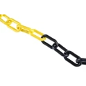 RS PRO Yellow and Black Polypropylene Barrier Chain, 25m Length, 8mm Diameter 503-685
