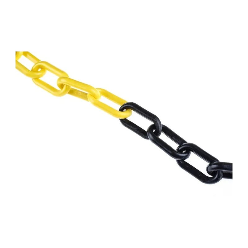RS PRO Yellow and Black Polypropylene Barrier Chain, 25m Length, 8mm Diameter 503-685