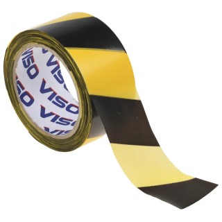 RS PRO Black, Yellow High Density Polyethylene 50 mm x 100 m Hazard Barrier Tape 0.02 mm Thickness 503-708