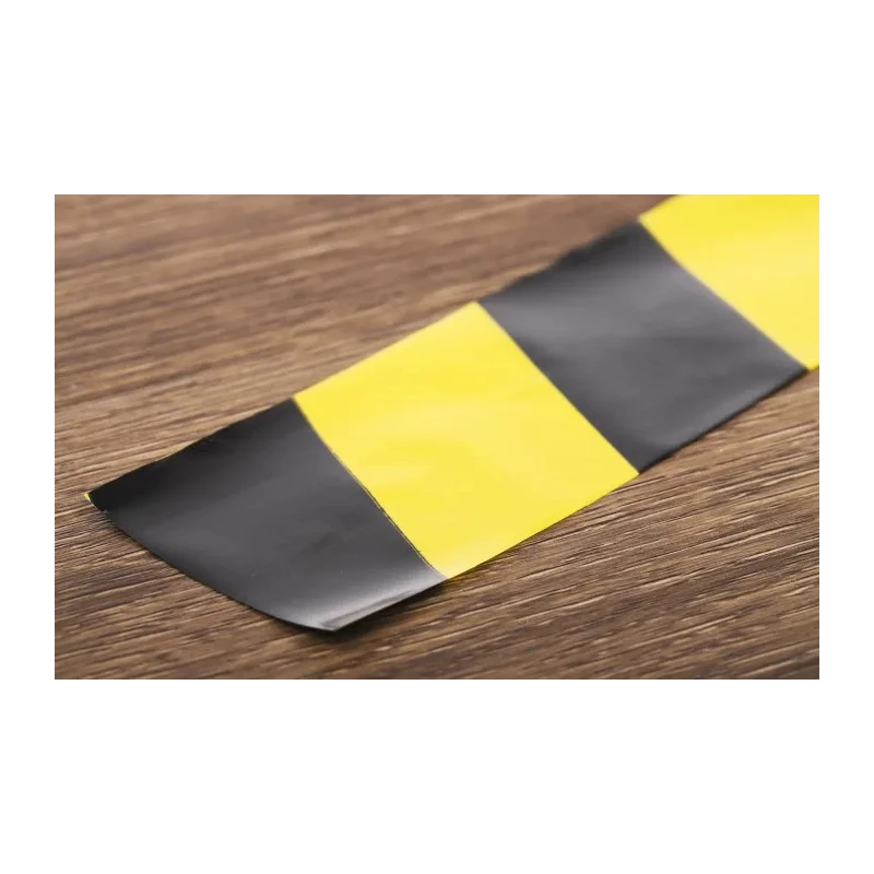 RS PRO Black, Yellow High Density Polyethylene 50 mm x 100 m Hazard Barrier Tape 0.02 mm Thickness 503-708